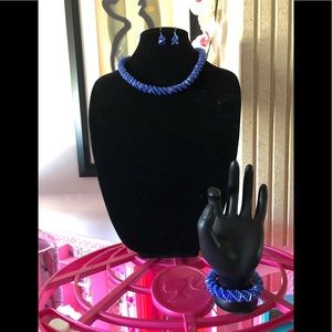 RUSSIAN SPIRAL BEADED NECKLACE.